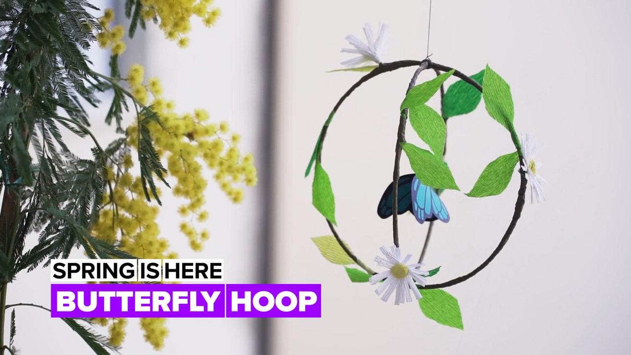 Spring is here: Butterfly hoops