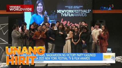 Big Win ng Public Affairs sa New York Festivals TV & Film Awards! | Unang Hirit