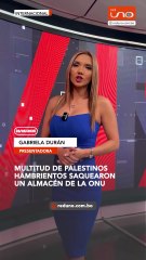 Almacén de la ONU es saqueado por miles de palestinos hambrientos