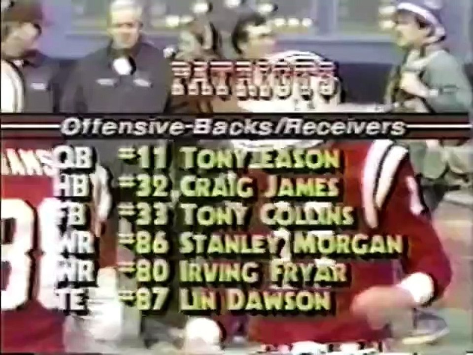 New England Patriots at Cleveland Browns - 1.Half ( 1985 Week 05 )