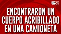 Encontraron un cuerpo acribillado en una camioneta