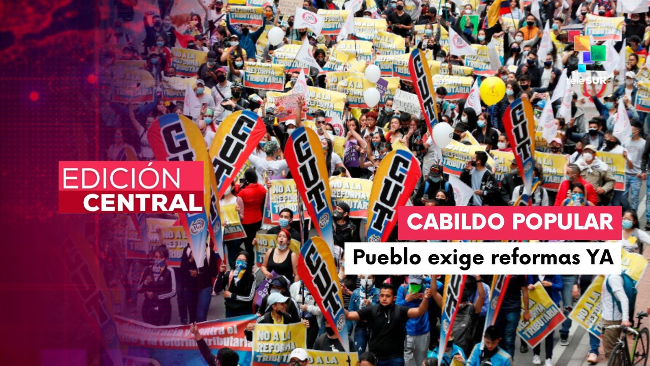 Exige aprobación de reformas sociales y consulta popular en Colombia