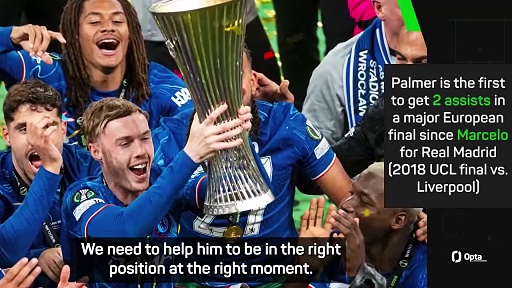 'Crazy' Palmer praised after leading Chelsea to Conference League glory