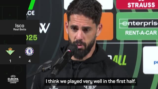 Isco admits Betis needed to score a second during first half dominance