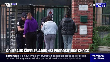 Vente interdite, fouilles, vidéoprotection devant les écoles... Les 53 propositions du rapport sur les mineurs et les armes blanches