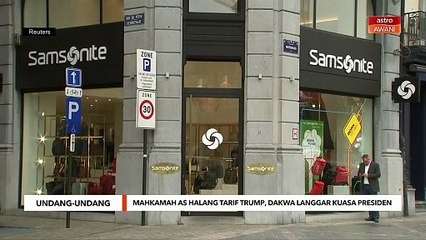 Mahkamah AS halang tarif Trump, dakwa langgar kuasa Presiden