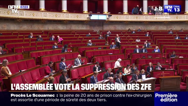 L'Assemblée nationale a voté la suppression des zones à faibles émissions
