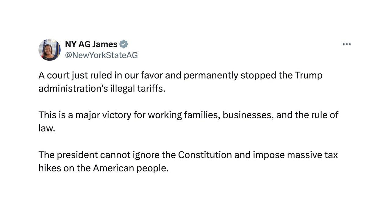 US court blocks Trump's tariffs, says president exceeded his authority