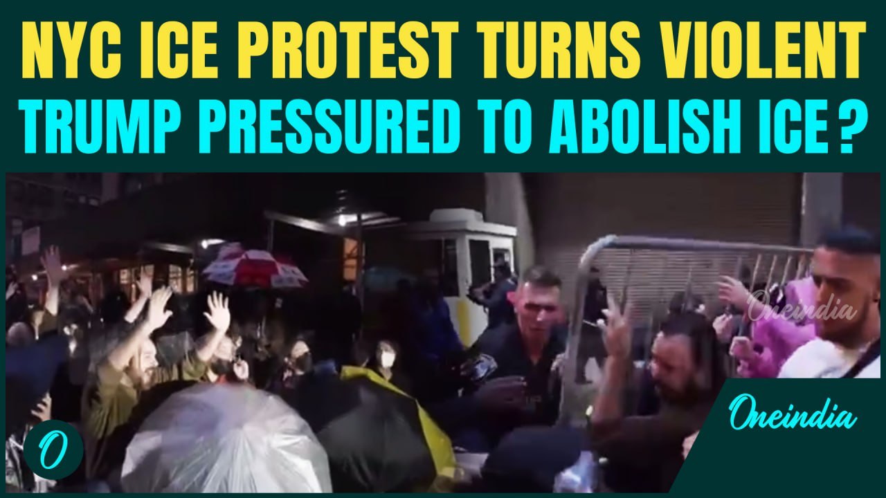 VIDEO: ‘Abolish ICE’ Chants Erupt as Protesters SHOUT, BLOCK Traffic | NYC ICE Protest Turns VIOLENT