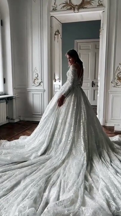 Leaving a little sparkle wherever I go gown #bridal #gown #princes #love