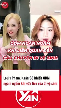 Louis Phạm và Ngân 98 khiến CĐM ngán ngẩm khi vừa live vừa đi vệ sinh