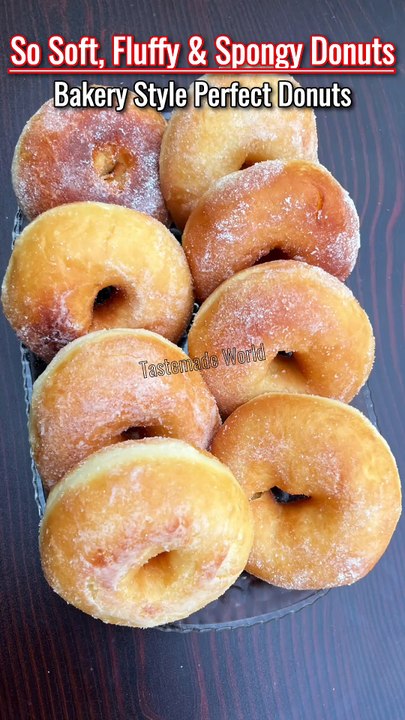Bakery Style Donuts🍩 Recipe | Perfect Donuts Recipe | How to make Soft, and fluffy donuts at home #tastemadeworld #donuts #softdonuts #doughnuts