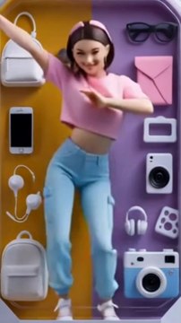 Animated Girl Dancing 💃 | Viral Dance Shorts 2025 | Fun & Trending Entertainment Video