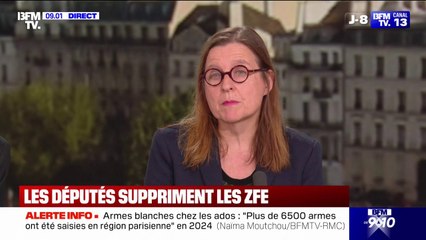 Suppression des ZFE: "Ce n'est pas du tout une bonne nouvelle", déclare Anne Souyris (Les Écologistes)