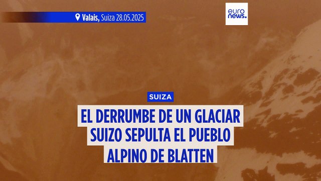 Un enorme derrumbe de un glaciar devasta un pueblo suizo: buscan a un desaparecido