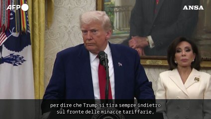Trump definito "taco trade" si irrita con la stampa: "Io non mi tiro indietro"