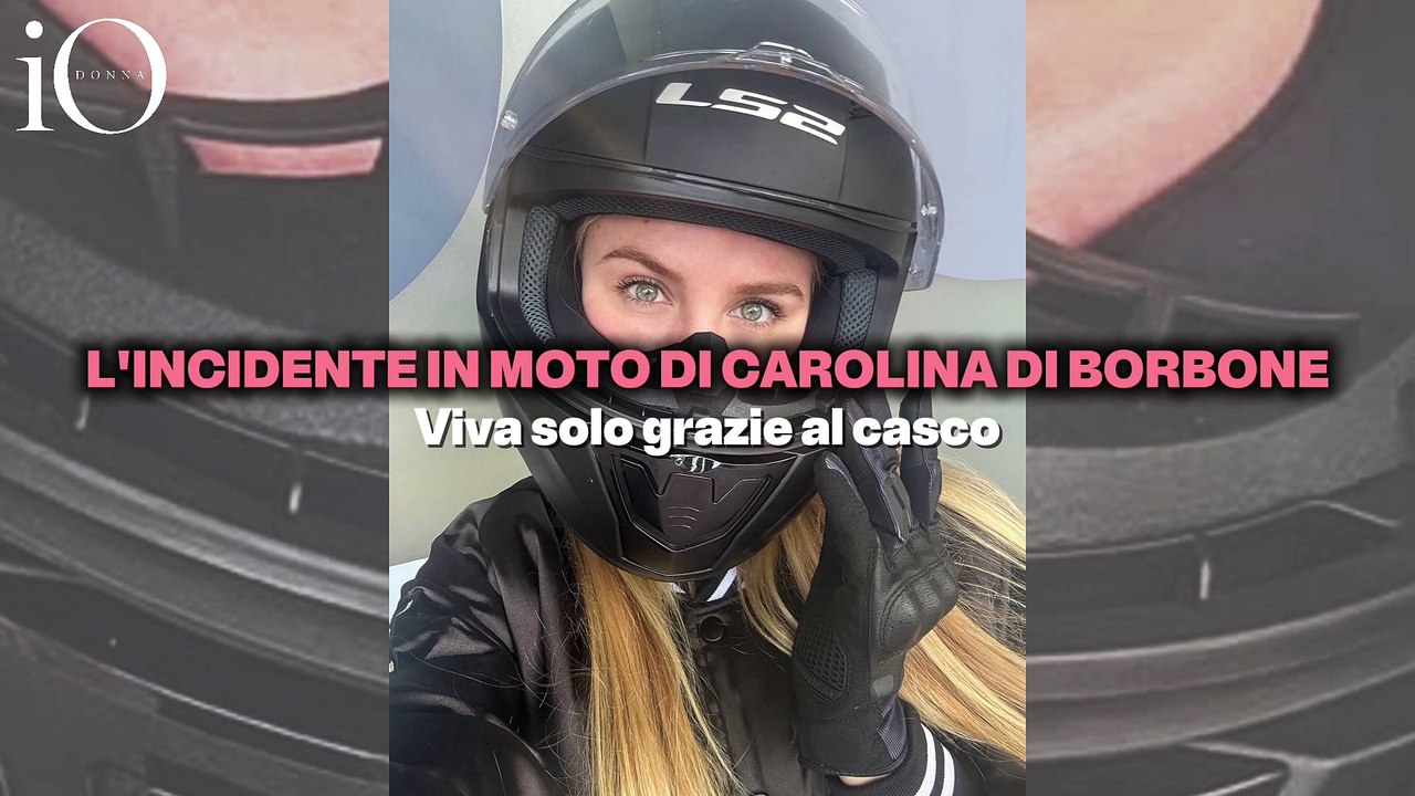 Maria Carolina di Borbone in ospedale dopo un incidente in moto: «Il casco mi ha salvato la vita»
