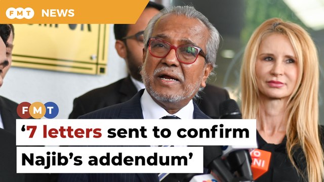 Shafee claims 7 letters sent to confirm Najib's addendum