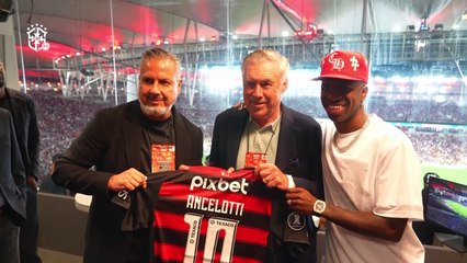 Ancelotti se reencuentra con Vinicius en Maracaná y se viste de Flamengo