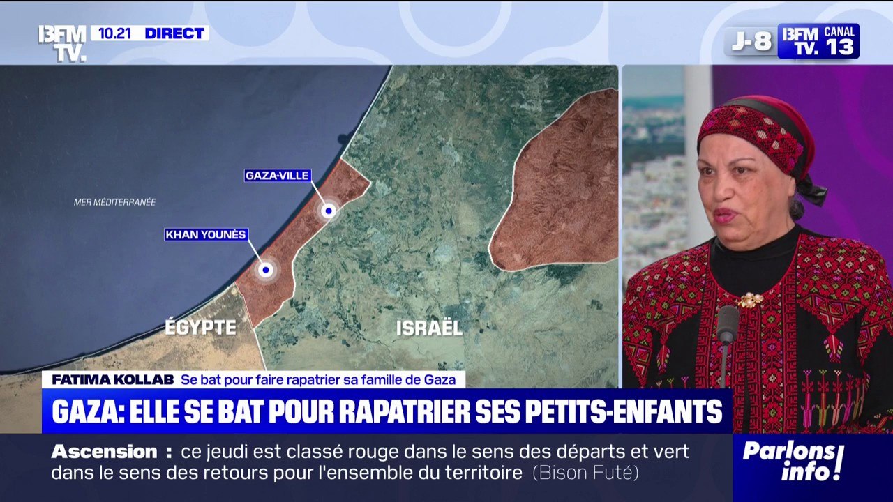 "Ils me racontent qu'ils ont faim, qu'ils n'arrivent pas à vivre": elle se bat pour rapatrier ses petits-enfants de la bande de Gaza