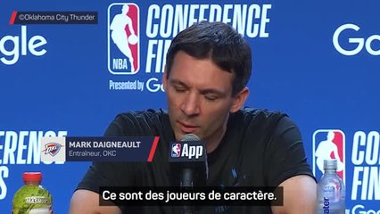 OKC - Daigneault très élogieux envers ses joueurs après la qualification en finale