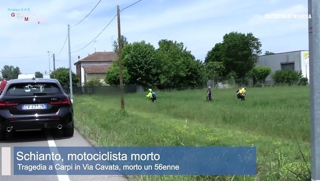 Tragico incidente a Carpi, muore un motociclista di 46 anni