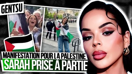 Palestine : Sarah Fraisou prise à partie en manif 🚨