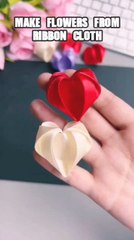 How to make flowers from ribbon cloth