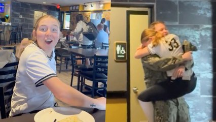 Teen Surprised by Sailor Brother Sparks Unexpected Run at Favorite Restaurant 🚶‍♀️