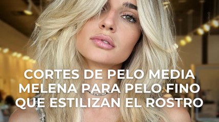 Cortes de pelo media melena para pelo fino que estilizan el rostro