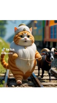 Mera Bakra 🐐 Teri Gaaye🐂 Cat Eid Special🥰 #eidmubarak #cat #bakraeid #eid #trendingshorts #catvideo