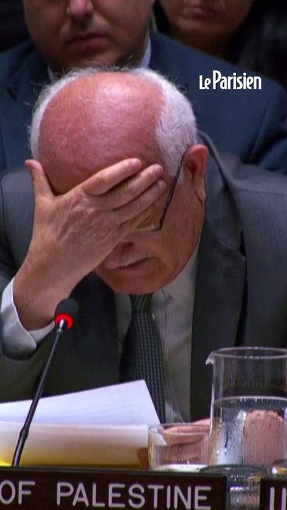 Les larmes de l'ambassadeur de Palestine à l'ONU