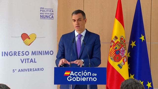 Sánchez resalta la importancia del Ingreso Mínimo Vital para llegar dónde nosotros no podemos