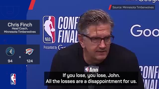 Finch 'disappointed but proud' of Timberwolves' playoff run