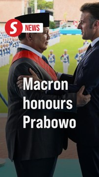 Macron awards Indonesia's Prabowo with France's highest honour