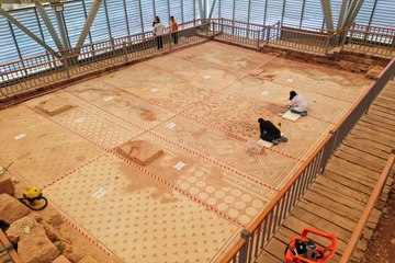 1500 yıllık mozaikte optik illüzyon sanatı: Hem de tek parça!