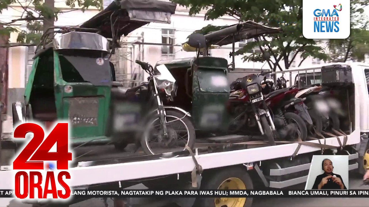 Mga iligal na nakaparada at mga tambak sa gilid ng kalsada, pinag-aalis ng MMDA | 24 Oras