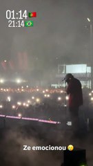 Zé Felipe chora em primeiro show após término com Virgínia