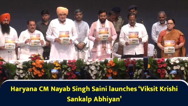 Haryana CM Nayab Singh Saini launches ‘Viksit Krishi Sankalp Abhiyan’