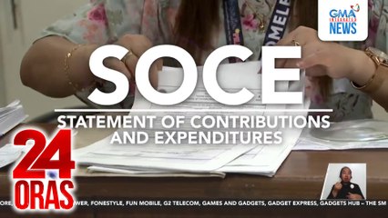 Deadline ng SOCE filing, sa June 11 na; kaunti pa lang ang nagsusumite, ayon sa COMELEC | 24 Oras