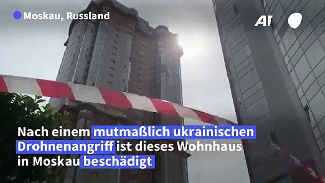 Drohnenangriff auf Moskau: Wohnhaus beschädigt