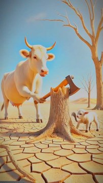 Why a cow and his calf build a treehouse #animals #firebrigade😱 #facebookviral #jalpari #foryouシ #BunnyAdventure #trend #amazingfacts #animation #indian #bestoftheday #trending #explore #cartoon #Amazing #shorts #AI #duck #animals @follwer @Highlights