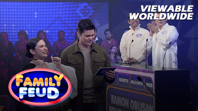 Family Feud: HAHATAW SA JACKPOT ROUND ANG RAMON OBUSAN FOLKLORIC GROUP! (Episode 745)