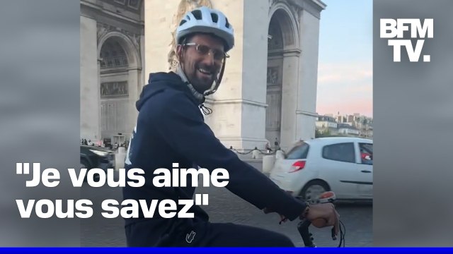 Je vous aime : une automobiliste croise Novak Djokovic à vélo dans Paris