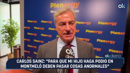 Carlos Sainz: "Para que mi hijo haga podio en Montmeló deben pasar cosas anormales"