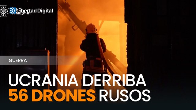 Ucrania derriba 56 drones rusos Shahed en una nueva ofensiva nocturna