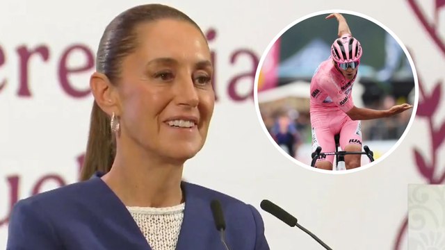 Claudia Sheinbaum manda felicitaciones a Isaac del Toro desde Palacio Nacional en La Mañanera