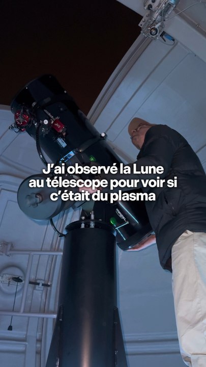 Je ne m’attendais pas à voir ça à travers mon télescope …