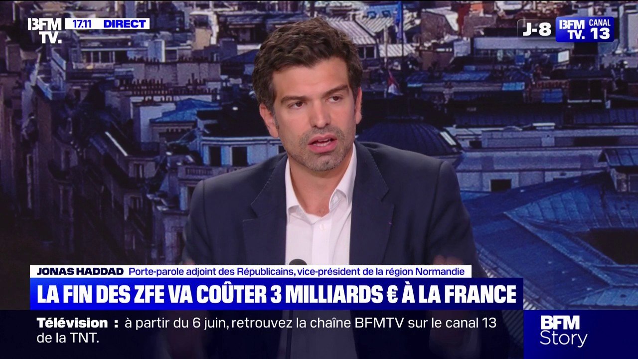 Fin des ZFE: "Il vaut mieux valoriser une écologie dans laquelle on aura plus de progrès", affirme le porte-parole adjoint des Républicains