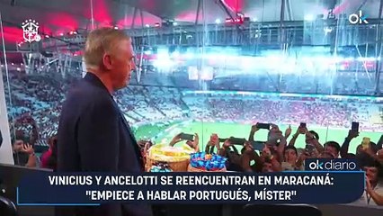 Vinicius y Ancelotti se reencuentran en Maracaná: "Empiece a hablar portugués, míster"